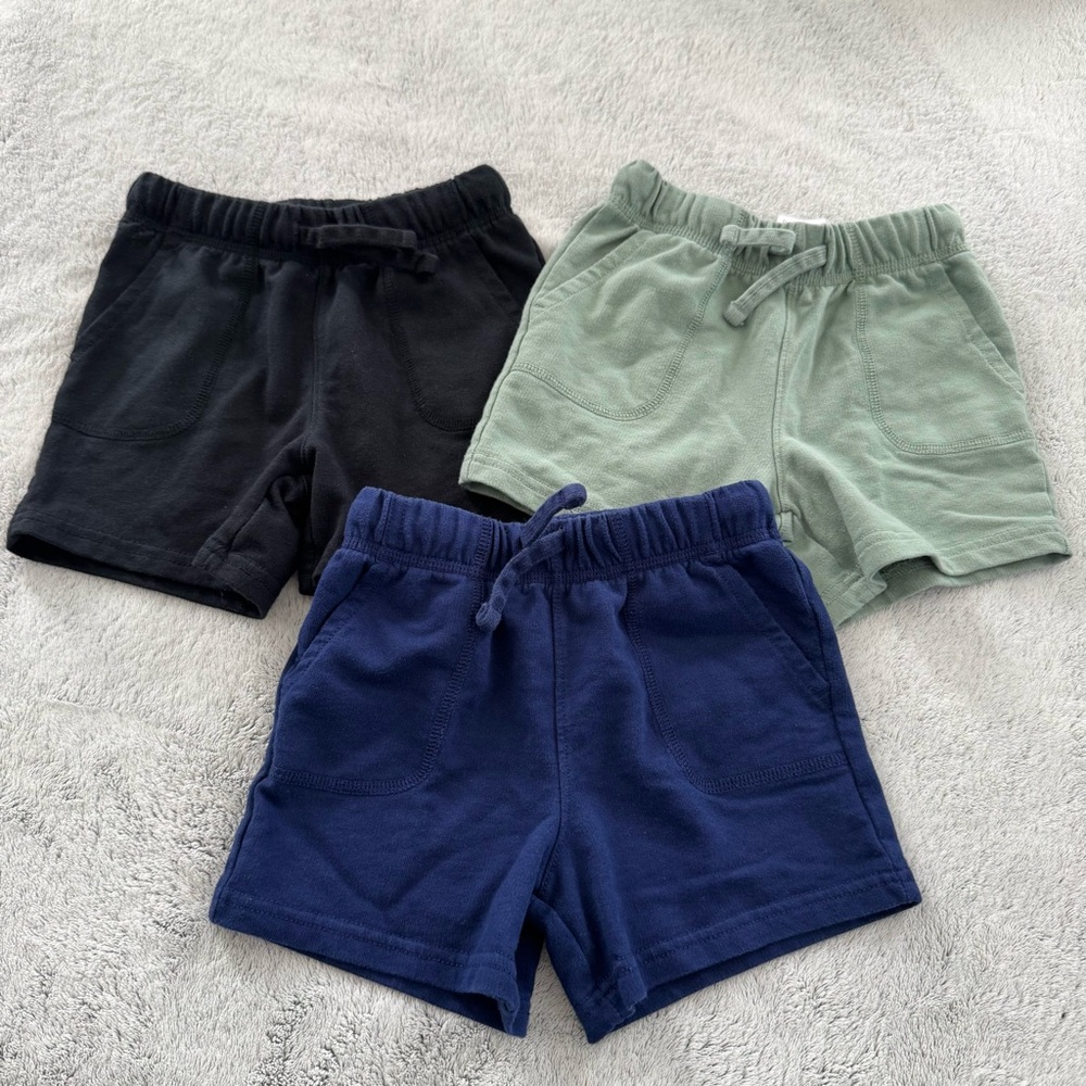 Carters‎ Kids Casual Shorts Set - Black, Green, and Blue